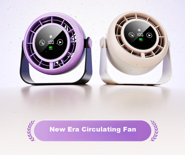 Suoying Dual Turbo 100-Speed Desktop Fan Small Silent USB Rechargeable Portable Outdoor Double-Head Air Circulation Cooling Fan for Dormitory Bed Office 2
