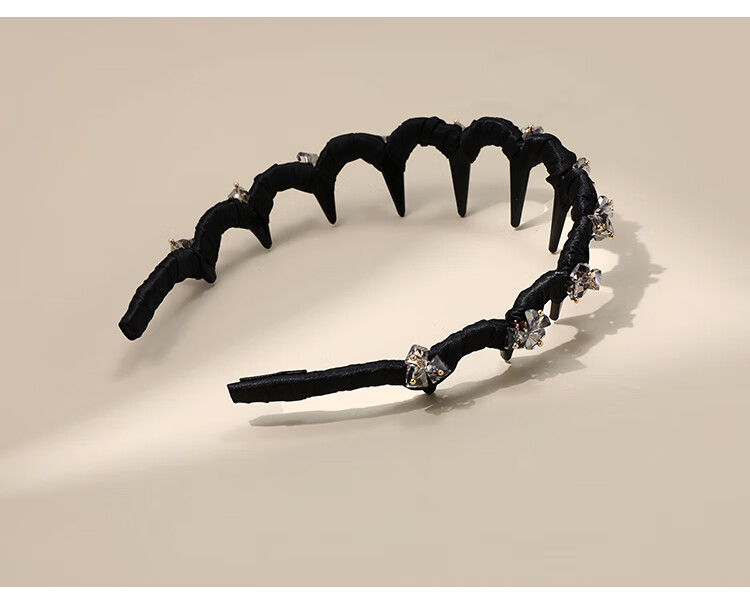 CHIMERA Sparkling Diamond Wave Headband with Teeth, Hair Clip for Face Washing, High-End Hair Accessory, Women's Mid-Autumn Festival Gift 8