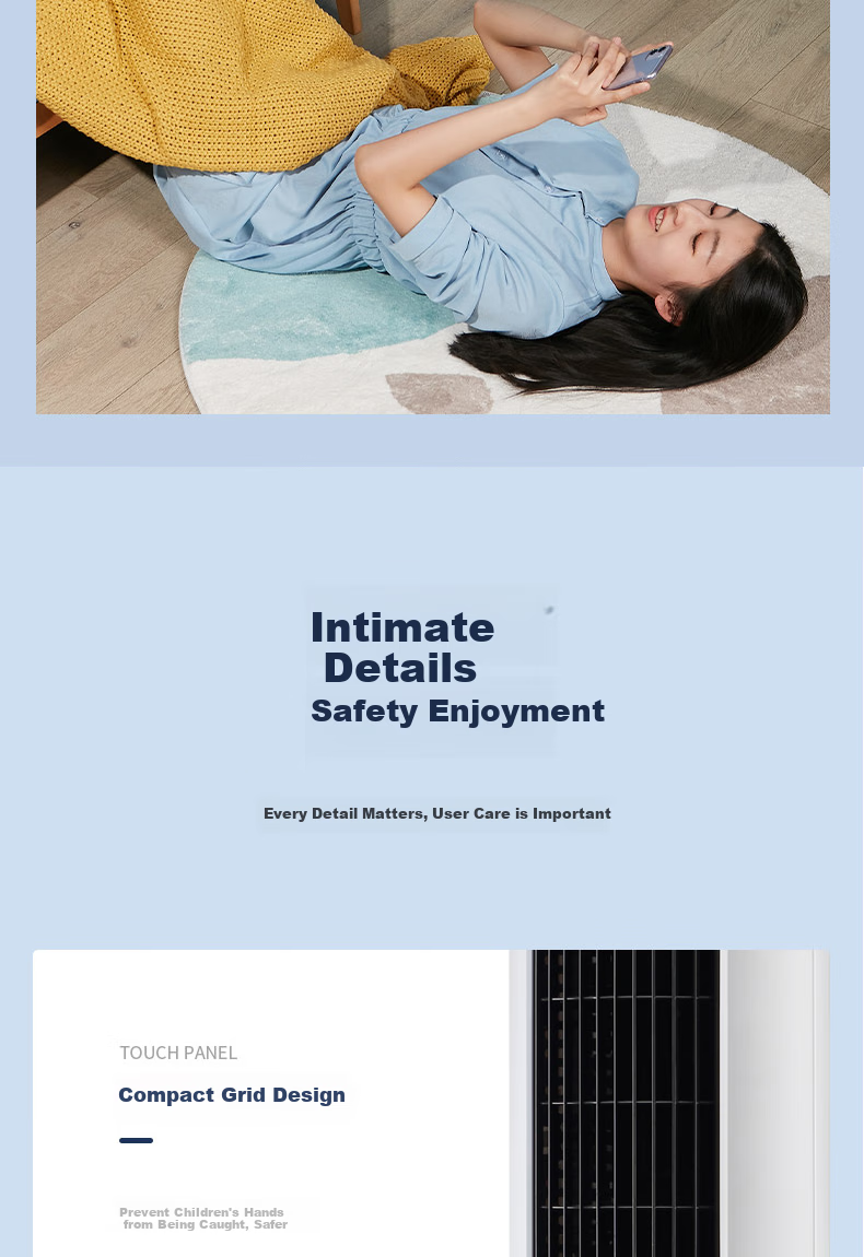 AUX Fan Air Conditioner Fan Home Cooling Fan Small Air Conditioner Cooling Fan Floor Cooling Machine Bladeless Fan Tower Fan Cooling Fan F-ST45GRL 15