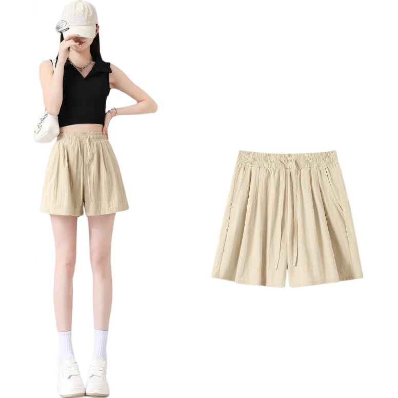 MJ STYLE Yamamoto Women's Shorts 2026 Summer New A-Line Loose Slim Cooling Comfortable Versatile Bermuda Shorts
