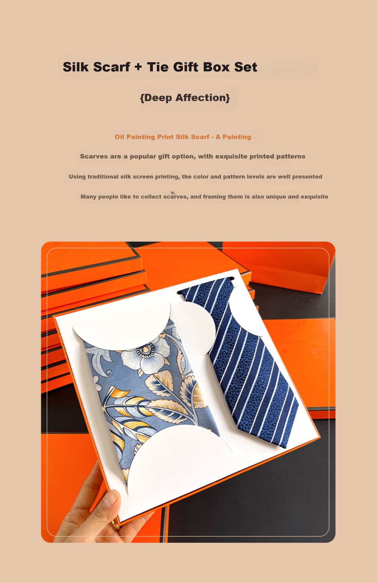 Hangsilu Silk Scarf Gift Box for Women, Business Tie, Corporate Bulk Purchase, Mid-Autumn Festival Birthday Gift for Mom Teacher, High-End Present 2