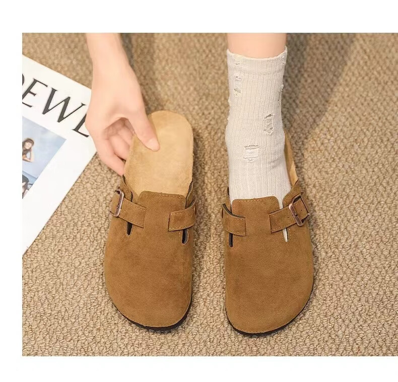 FOOTOPPO Women's Closed-Toe Mules, Ladies' Outdoor Birkenstock Slippers, Thick-Soled Shoes, Summer Outdoor Birkenstock Slippers 3