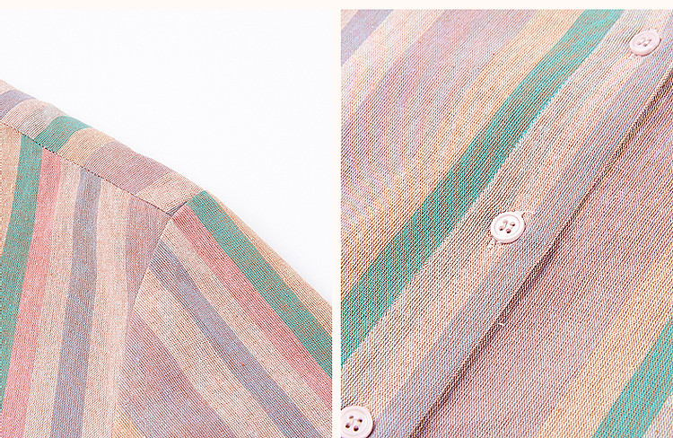 Dme [Healing Class Style] Summer Short Stand-Collar Cotton Lyocell Blend Short-Sleeve Loose Waist Mid-Length Women's Dress 5