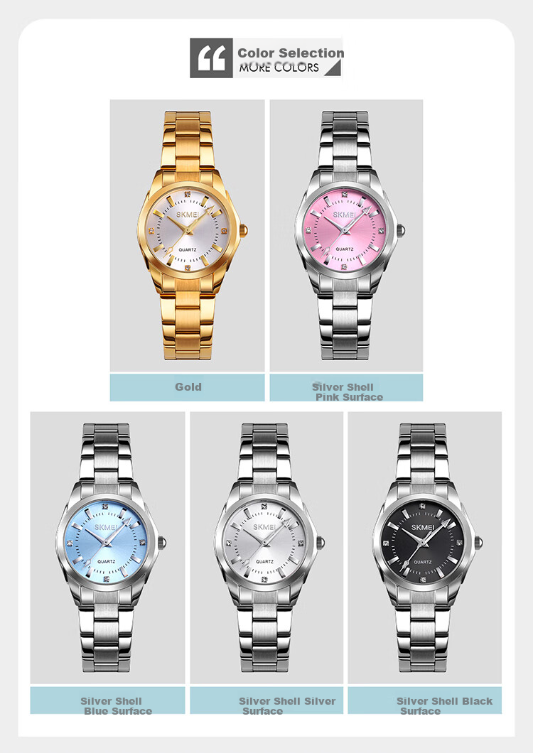 Skmei Fashionable, Unique, Light Luxury High-End Calendar National Watch Quartz Wristwatch Mechanical Style Women's Birthday Gift 7070 2