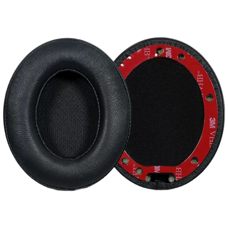 Penggu Replacement Ear Pads for Beats Studio3 Studio2 Pro Headphones, Genuine Sheepskin Black, Universal Repair Accessories