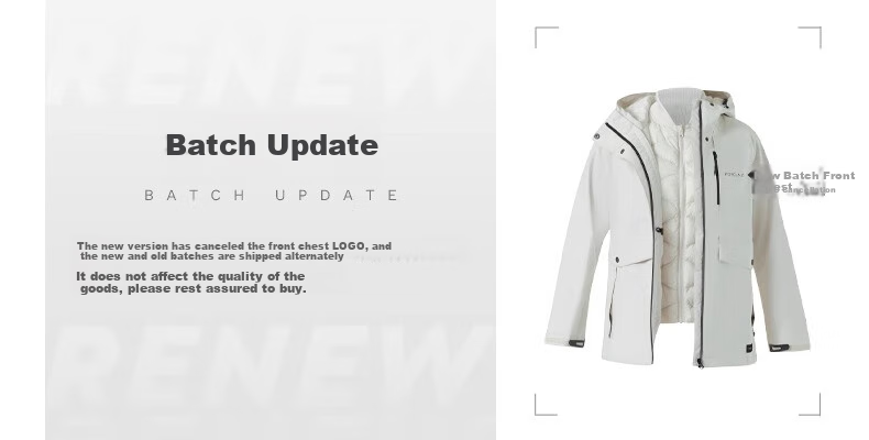 DECATHLON Windproof And Waterproof Detachable Down Three-In Jacket, Outdoor Warm Mountaineering Coat, Men's Style 4684654 1
