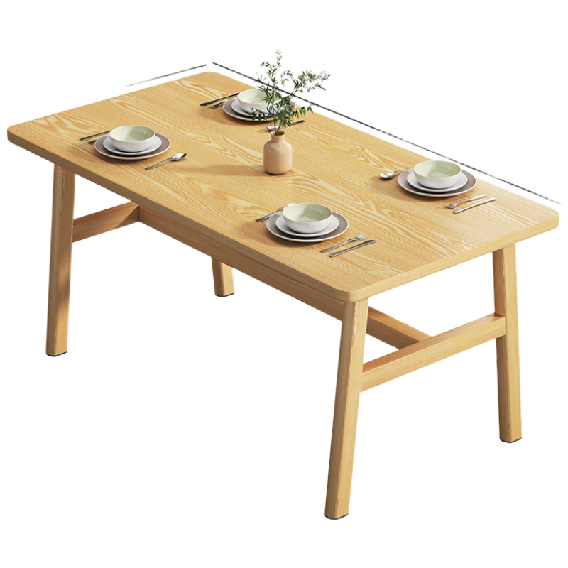 Yimo Nordic Dining Table for Small Apartments, Simple Rectangular Dining Table And Chairs Set for Home Use, Rental Apartment Furniture Combinatio