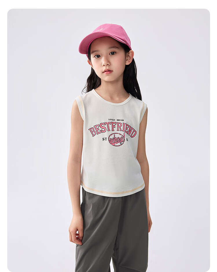 BALABALA Kids Girls Sleeveless Vest 2025 Summer Fashion Sweet Cool Style Top for Older Children 208225122003 18