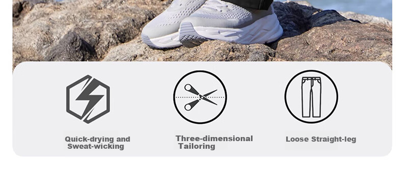 CAMEL Casual Cargo Pants, New Women's Trousers, Outdoor Hiking Woven Long Pants, Loose Straight-Leg Sports Pants 2