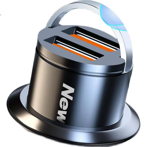 Автомобильное зарядное устройство Newsmy Dual Port Super Fast Charging Flash Charger, многофункциональная мини-зарядка для автомобильного прикуривателя, 100 Вт