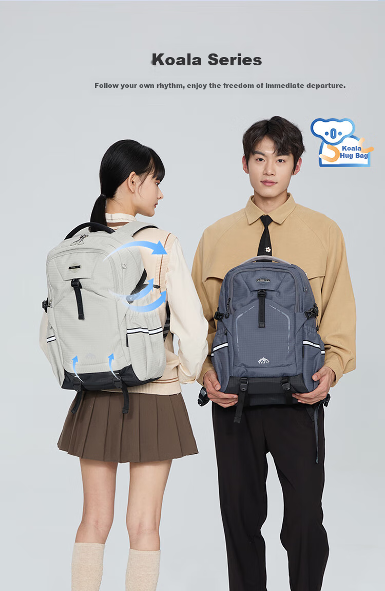 KALA·Y Middle School Student Backpack, Large Capacity, Lightweight, Casual Outdoor Backpack, Stylish And Attractive Unisex Shoulder Bag for Travel 2