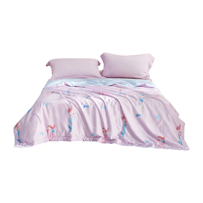 Luolaikids Silk Comforter, 100% Silk Duvet Insert for Infants And Toddlers, Class A Washable, 60-Count Lyocell Tencel Summer Quilt