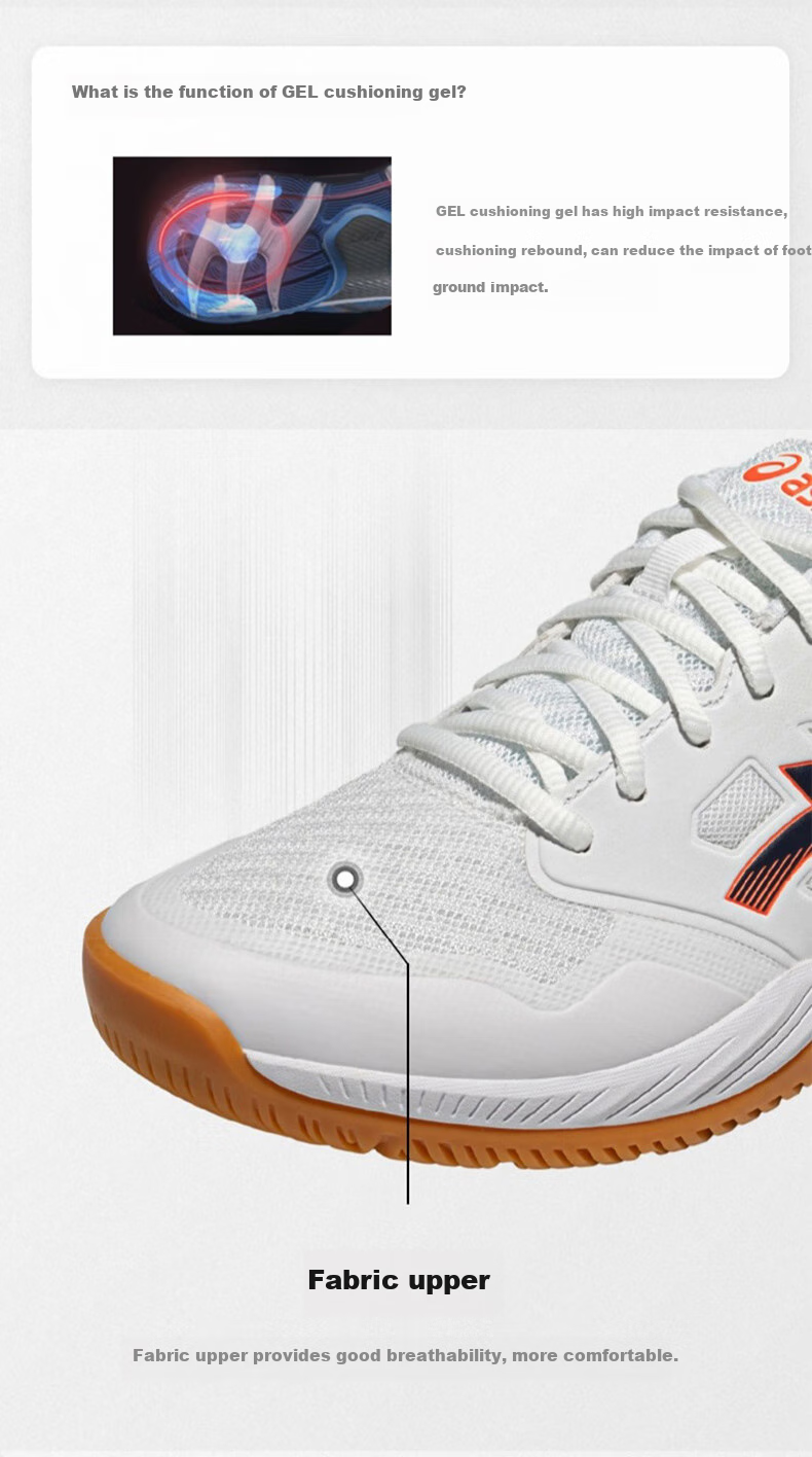 ASICS GEL-COURT HUNTER FF Men's Badminton Shoes Shock Absorption Durable 1071A111-103 Size 43.5 4