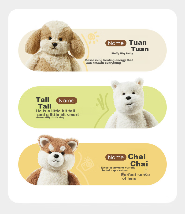 Babycare Baby Series Static Doll, Children's Plush Toy Dog, Birthday And Qixi Festival Gift for Girlfriend - 36cm Shiba Inu 3