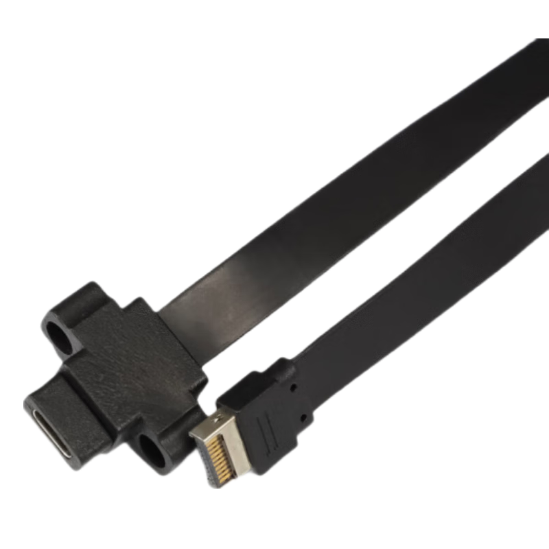 Great Wall Type-C 7001 Case Expansion Cable (C Port Upgrade/700mm Flat Cable/10Gbps High-Speed Transmission/A Port C Port Switching/Compatible with Great Wall Mainstream Cases)