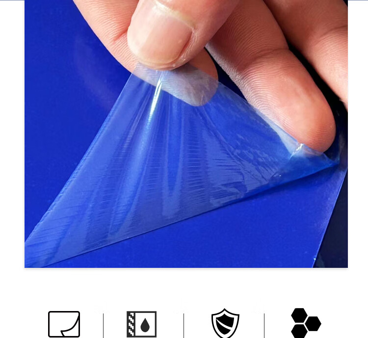 Zhongjing Adhesive Dust Mat Peelable Dust Removal Pad Cleanroom Factory Floor Mat 60X90CM Blue 3