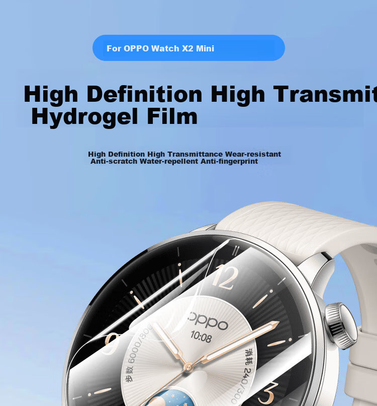 ESCASE [2 Premium Pack] Screen Protector for OPPO Watch X2mini, Full Coverage Hydrogel Film, HD Anti-Scratch Low Fingerprint Resistant Protective Film for Watch X2 Mini 2