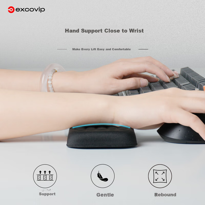 EXCO Honeycomb Soft Keyboard Handrest, Ergonomic Mouse Pad, Wrist Rest, Keyboard Wrist Support, Wrist Pad, Anti-Tendonitis Palm Rest 0444 4