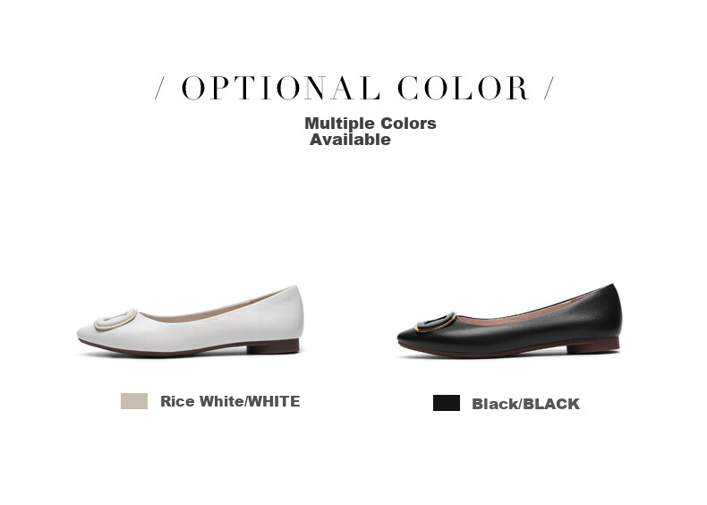 Goldlion Women's Shoes, Shallow Slip-On Pointed Toe Flat Shoes, Commuter Work Flats for Women, -66111005301P, Black, Size 37 2
