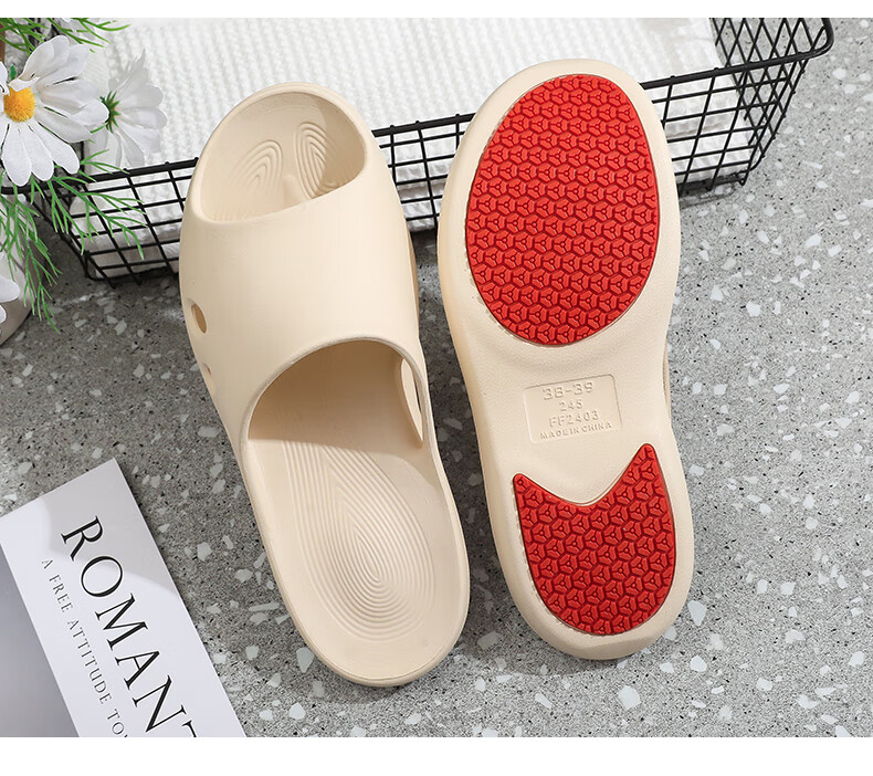 XGGC Elderly Non-Slip Slippers Men Bathroom Shower Special Pregnant Women Summer Large Size Indoor Cool Slippers Women 10256 14