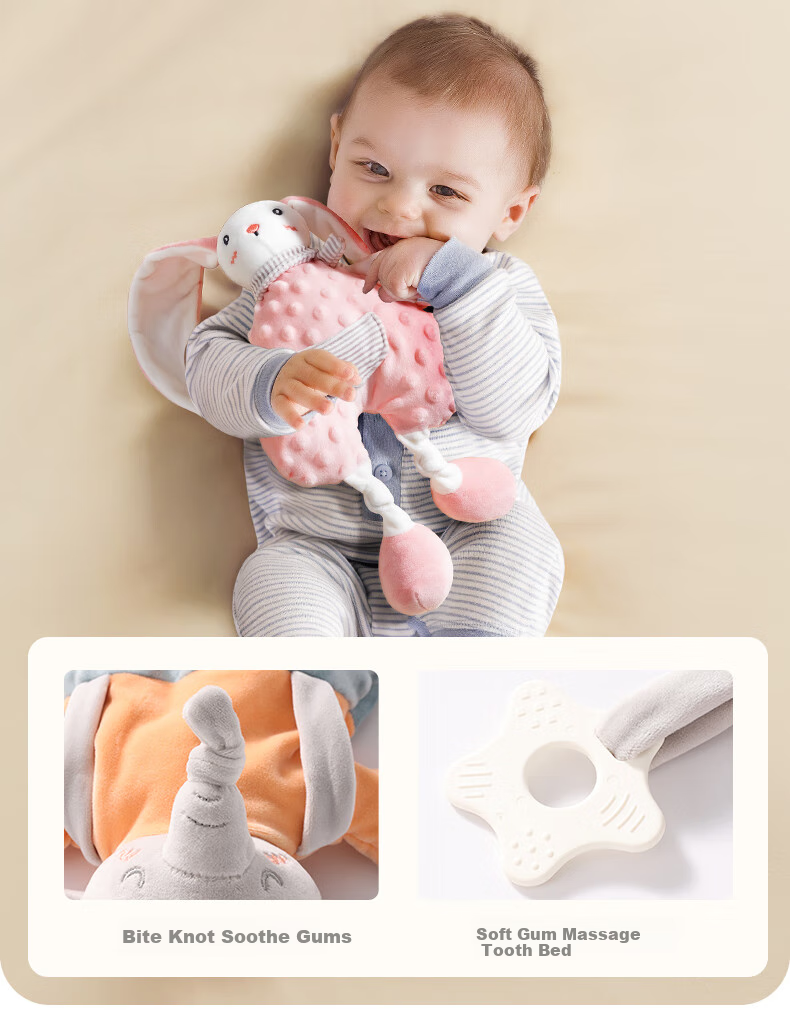 Beitaisi Comforting Doll Sleep Aid, Baby Soothing Blanket, Sleep-Inducing Toy, Edible And Chewable, Fox Blansu 14
