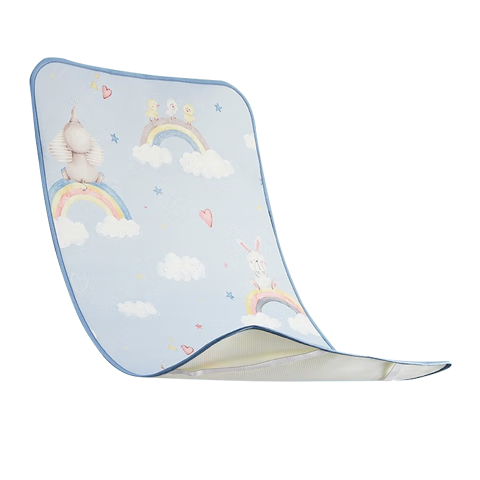 EMXEE Baby Cooling Mat A-Class Ice Silk Infant Newborn Children's Mat Kindergarten Mat 120cm*65cm