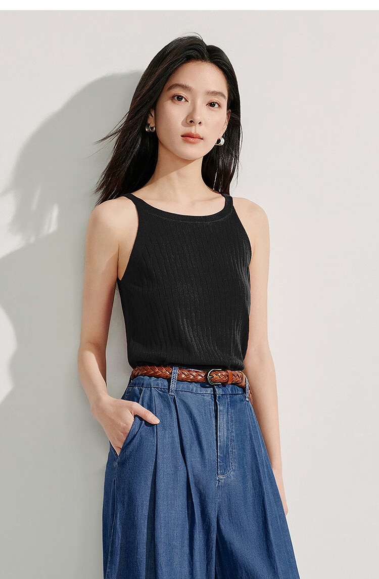 Inman Lightweight Cool Knit Vest Small Camisole 2025 Summer New Women's Layered Slim Top Lotus Pink S 7