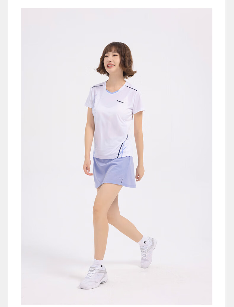 KAWASAKI Women's Woven Badminton Skirt Casual Sports Quick-Dry Anti-Exposure Half Skirt B2767 Blue M 1