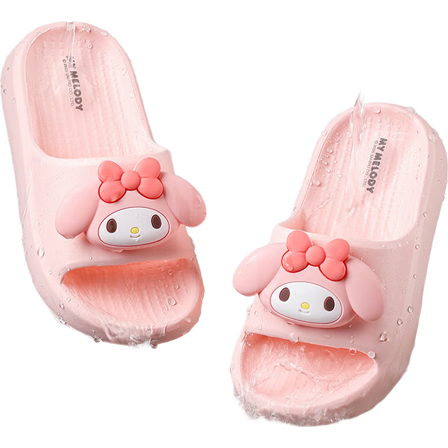 Cheerful Mario Melody Children's Cartoon Baby Sandals, Summer Boys And Girls Parent-Child Beach Non-Slip Sandals, Girls Soft-Soled Sandals