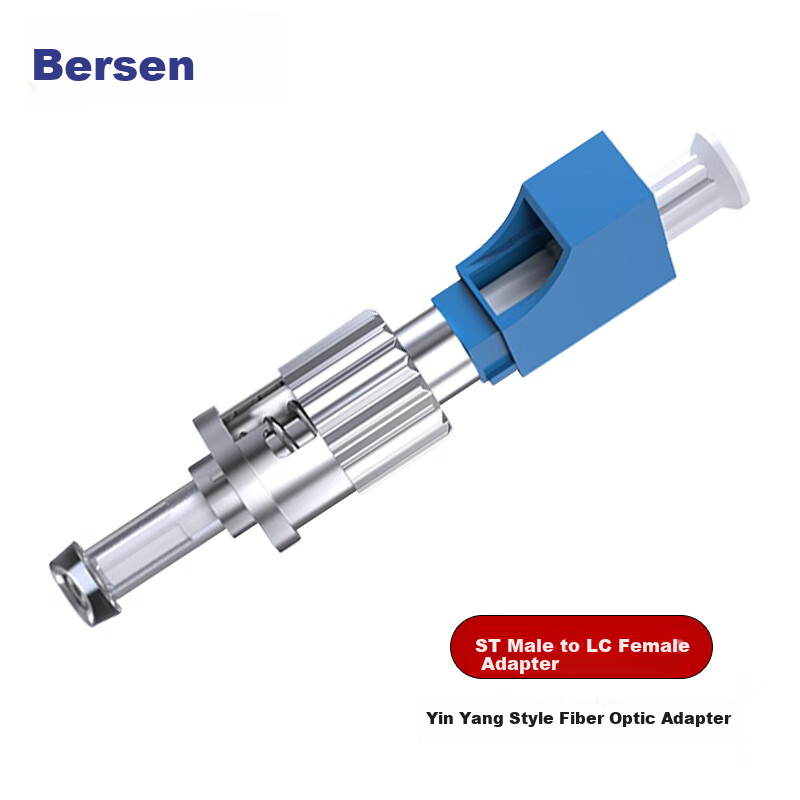 BOSENDE ST Male to LC Female Single-Mode Fiber Coupler, Flange Plate Fiber Adapter Connector, Adapter, Yin-Yang Conversion, BSD-STJ