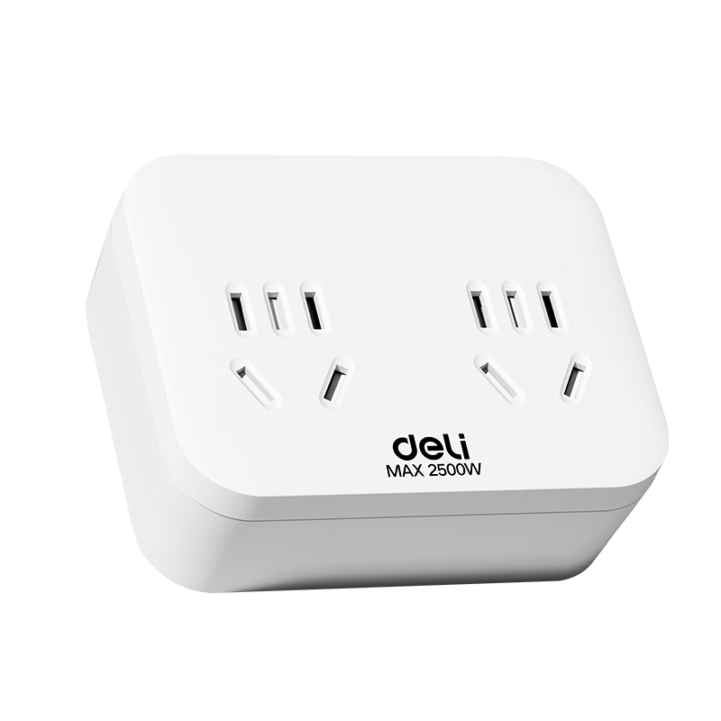 Deli 3C Certified National Standard Socket, Straight-Shaped Wireless Socket/Adapter/Power Converter/Multi-Outlet Adapter/Power Strip, Uncontrolled One-To LU5011