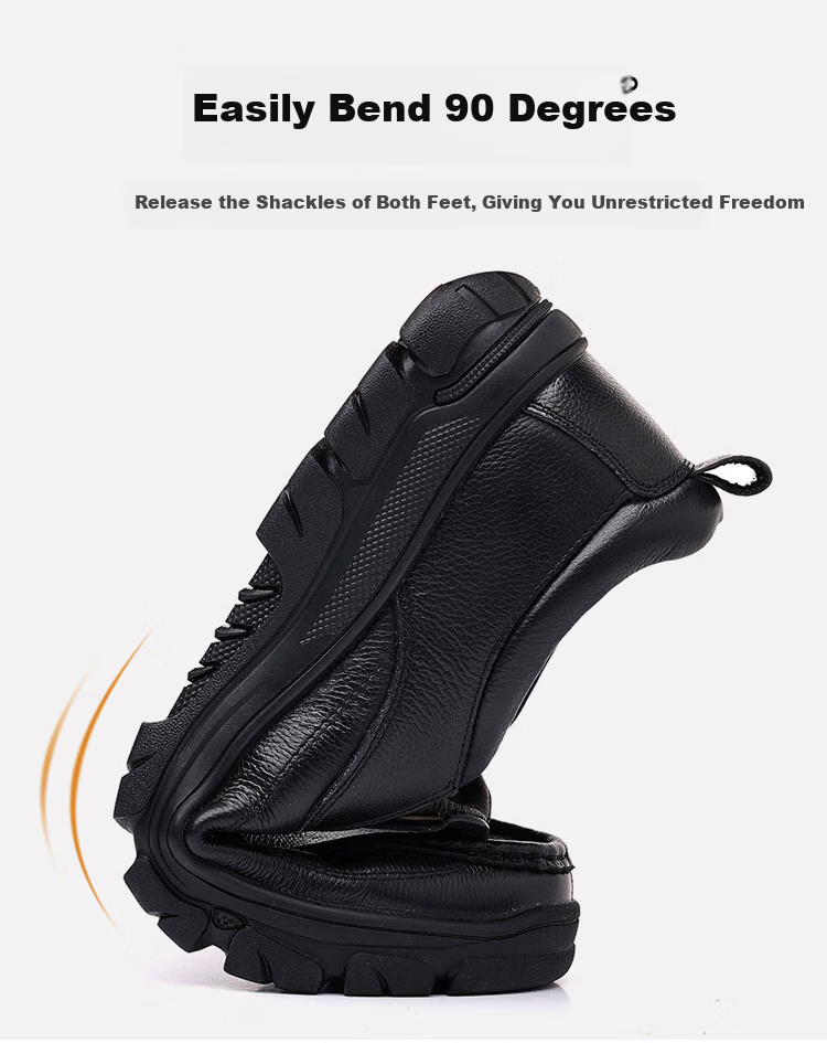 EGCHI Business Casual Leather Shoes for Men, Slip-On, Top-Grain Cowhide, Work Shoes J1667 Black Size 38 6