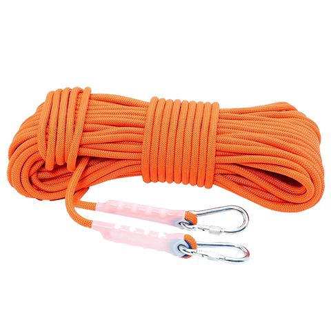Guangjia 8mm 100m Outdoor Durable Polypropylene Clothesline with Double Hooks for Hanging Clothes and Bedding