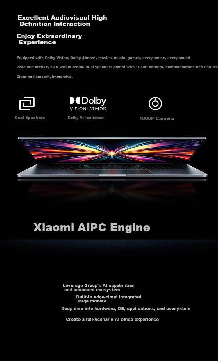 MI Notebook, Redmi REDMI Book Pro 16 2025 Thin And Light Laptop, High-Performance Intel Core 2nd Generation, for Study And Office Use 9