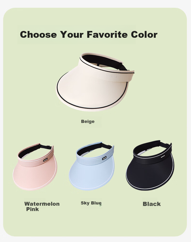 MOERCIAN Wide Brim Sun Protection Hat for Women, UV-Resistant Outdoor Cycling Hat, Foldable Sunhat for Hiking in Summer 5