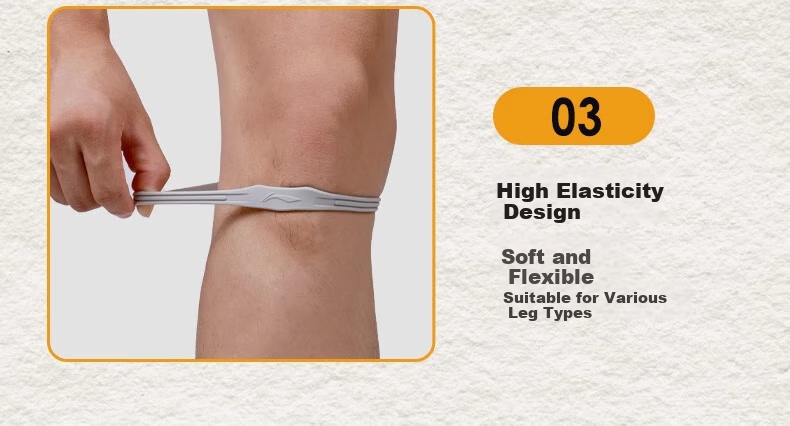 Li-Ning Knee Brace [Two-Pack], Patellar Strap Knee Support, Knee Joint Fixation Brace, Meniscus Knee Protector, Gray 22