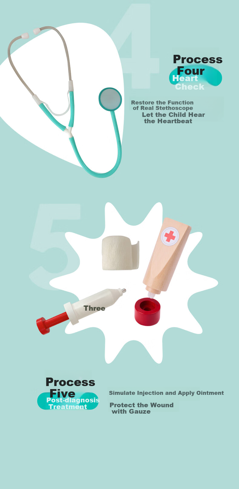 Hape Baby Pretend Play Toy, Scene Simulation, Realistic Learning, Brushing Teeth, Smiling Dentist Clinic Set E3227 5