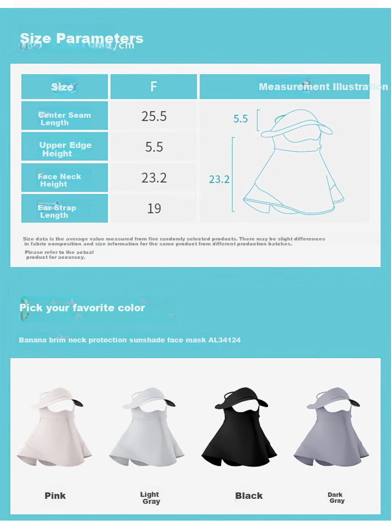 FitonTon Sun Protection Face Mask for Women, Neck Guard, Face Covering, Summer Outdoor Cycling UV-Resistant Full-Face Sunshade Mask for Wome 15