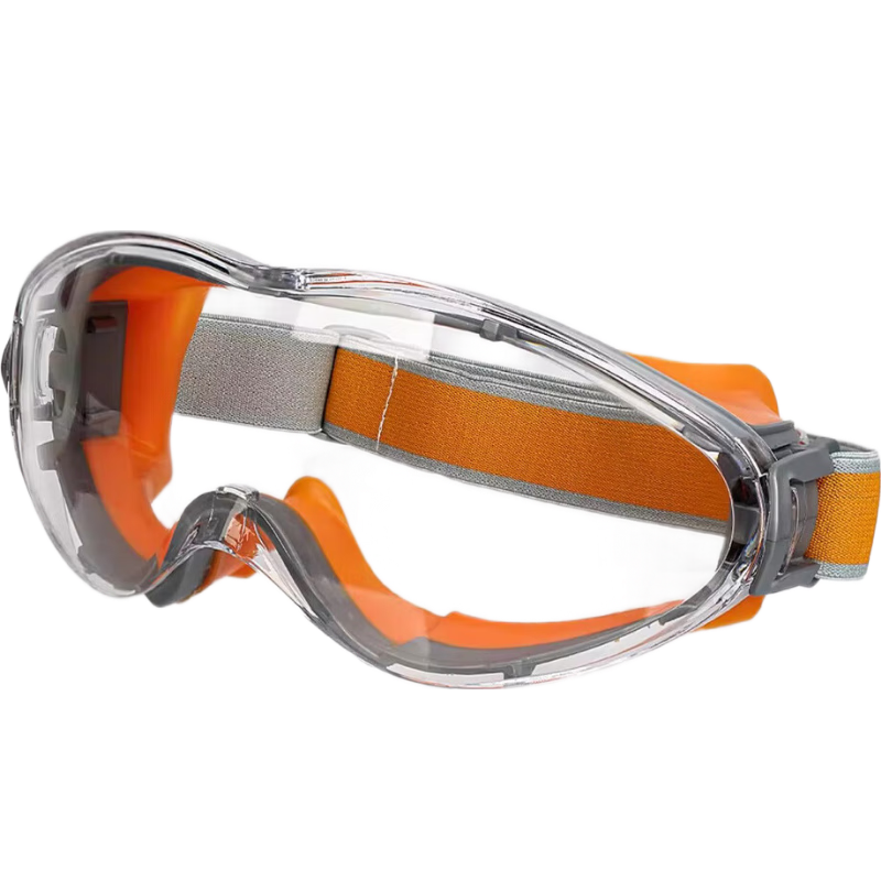 BAIGE Goggles, Anti-Glare, Anti-Catkin, Dust-Proof, Fully Enclosed, Windproof, Sand-Resistant, Industrial Cutting Splash Protection Glasses, Anti-Fog, 1 Piece, [Jingcang] Soft Silicone - Black