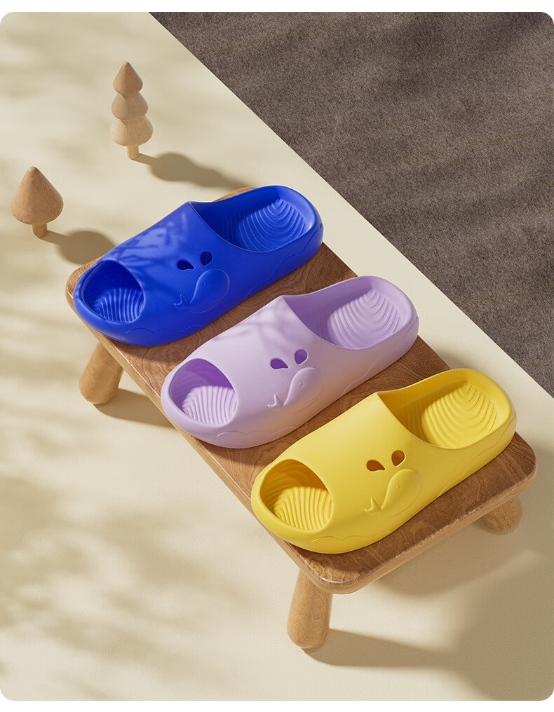 GUOLUOFEI Non-Slip Children's Slippers Summer Boys and Girls Cartoon Bathroom Bathing Sandals Pink Size 31-32 4