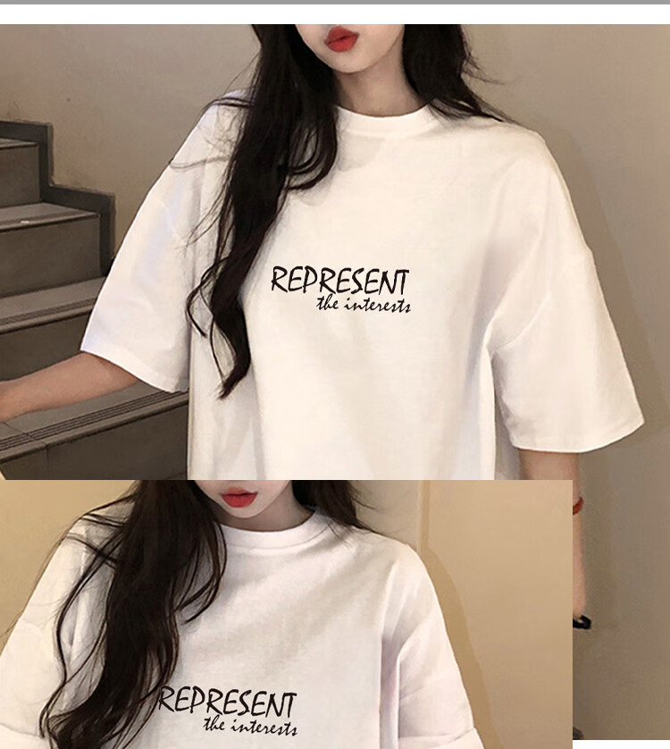 TonLion 2025 Summer Women's Crew Neck Back Graphic Short Sleeve T-Shirt 9