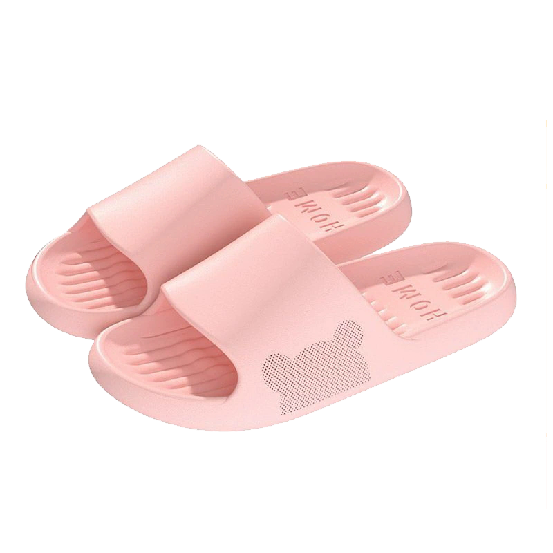 FOOTOPPO EVA Women's Bathroom Non-Slip Shower Slippers Men's Indoor Home Thick-Soled Summer Sandals