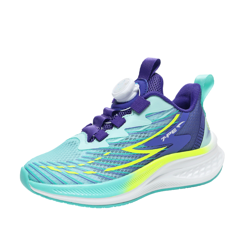 7-PE [Carbon Plate Running Shoes], Children's Sports Shoes, Summer New Style Mesh Breathable Boys' Shoes, Youth Shock-Absorbing Running Shoes