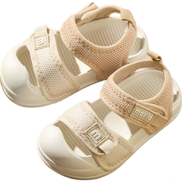 Cheerful Mario Girls' Sandals, Children's Summer Sandals for Toddlers And Young Kids, Boys' Non-Slip Soft-Soled Closed-Toe Breathable Sports Beach Shoes