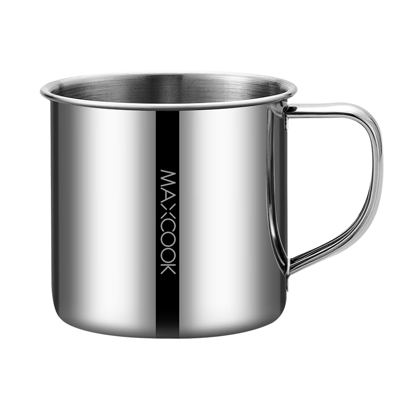 MAXCOOK 316L Stainless Steel Cup, Household Water Cup, Mug for Tea, Large Capacity 550ml for Students with Handle MCB9569