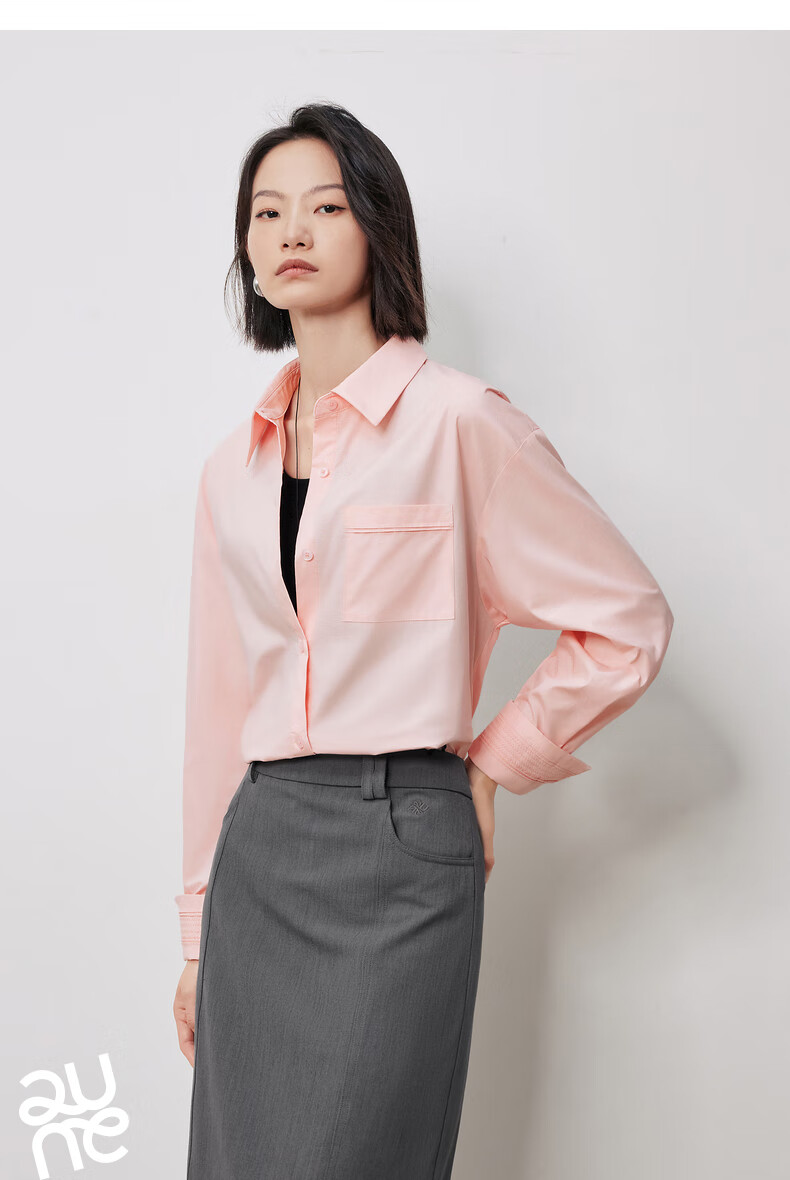 Chuyu Design Elegant Embroidered Sleeveless Cotton Shirt for Women, New Dopamine Polo Collar Top, Light Pink, Size S 24