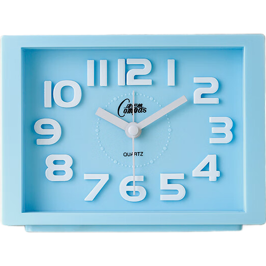 Compas Desktop Children's Alarm Clock, Quartz Clock for Students' Wake-Up Aid, Simple Bedroom Bedside Clock, Essential for Back-To Season, 2341 Blue Back-To Editio