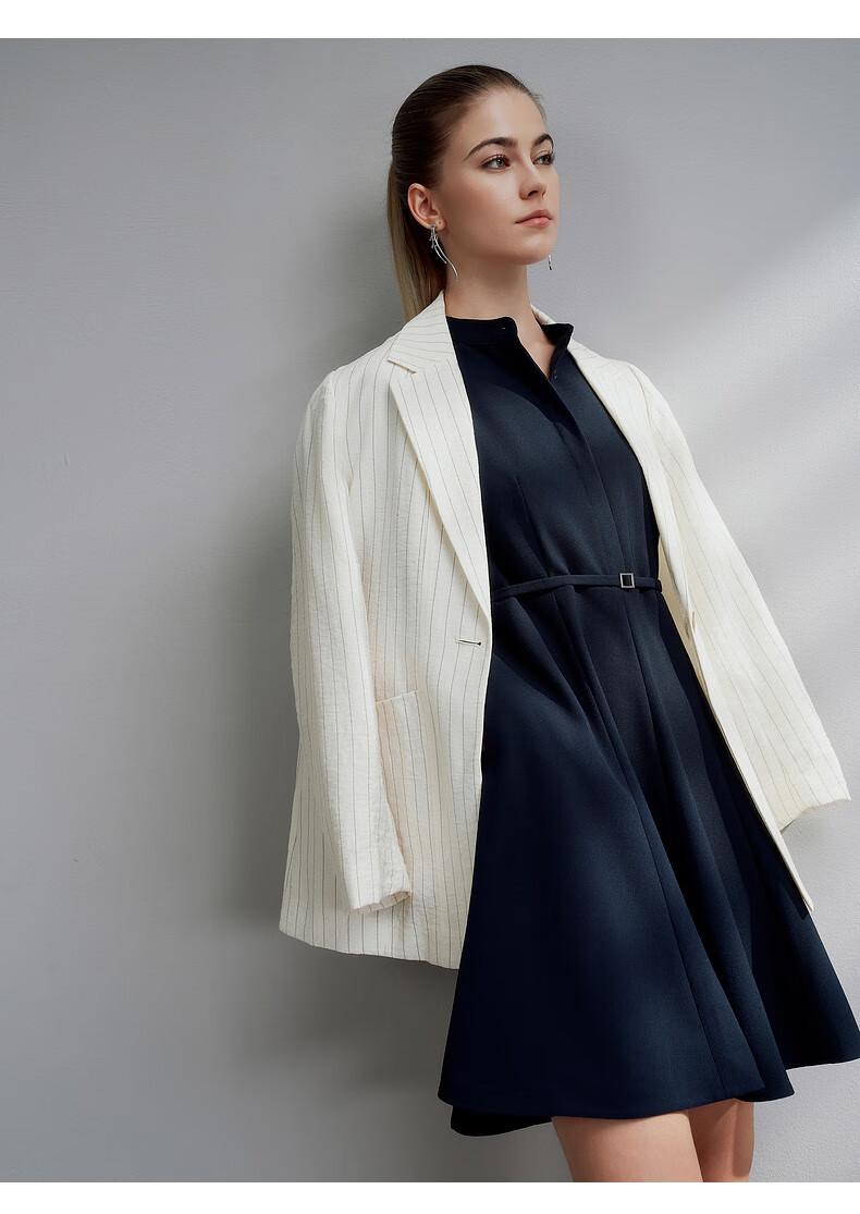 G2000 Delivery Waistband/multidirectional Elasticity/mall Same Style Women's Spring And Summer Elegant Dress, Black, L/38 12