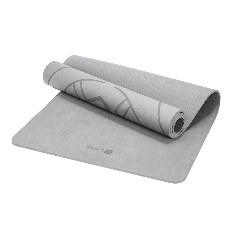 Keep Yoga Mat for Men, Fitness Mat Extended And Widened, Thickened 200*100cm Non-Slip Exercise Mat Training Pad, Gray