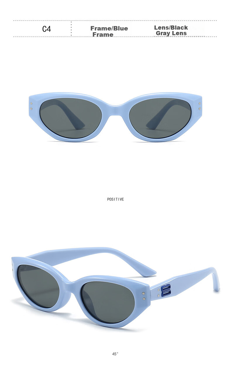 Angelamiao Children's Sunglasses, Polarized Sunglasses for Boys And Girls, Fashionable Cat-Eye Sunglasses 15